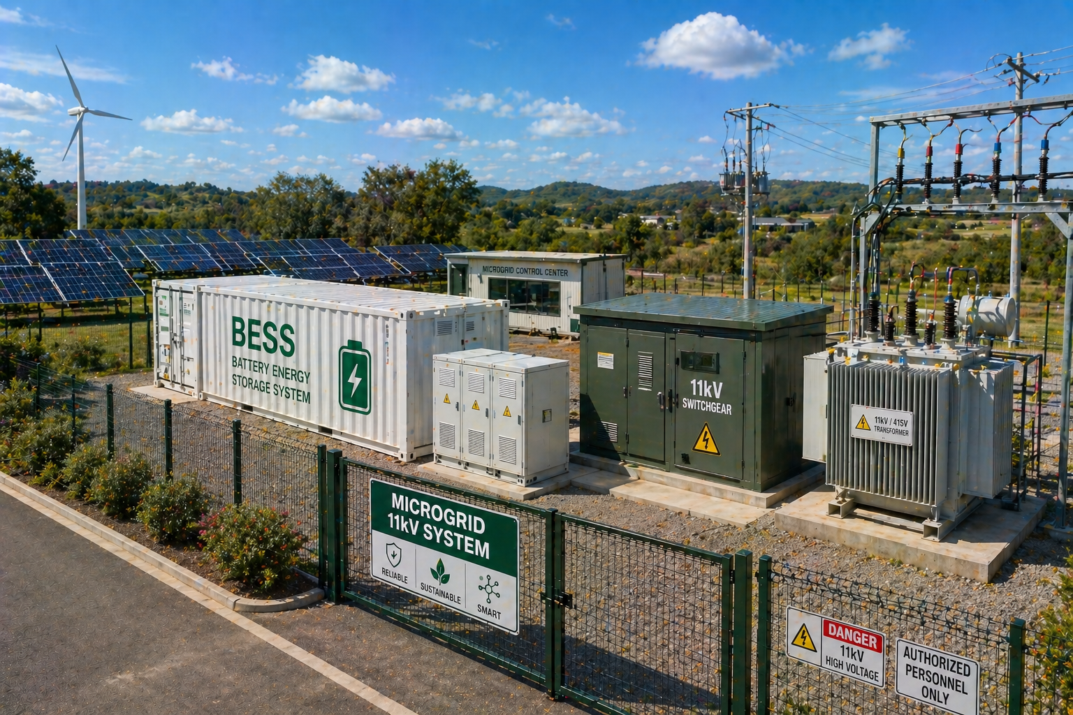 Microgrid with 11kV connection