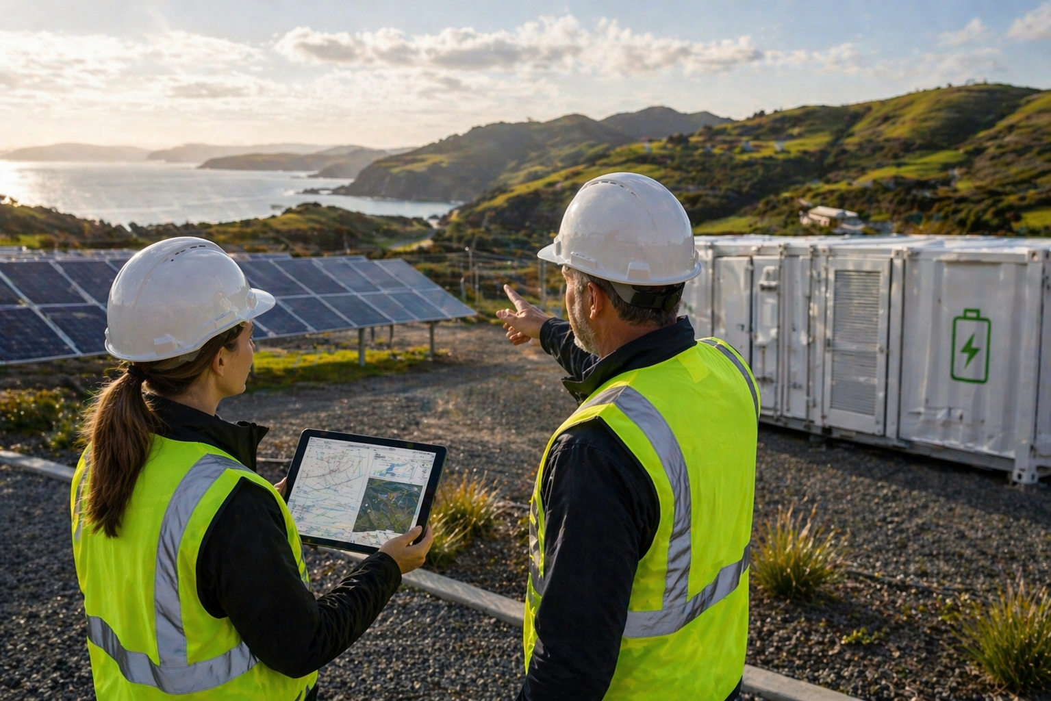Consultation and site assessment at renewable energy site