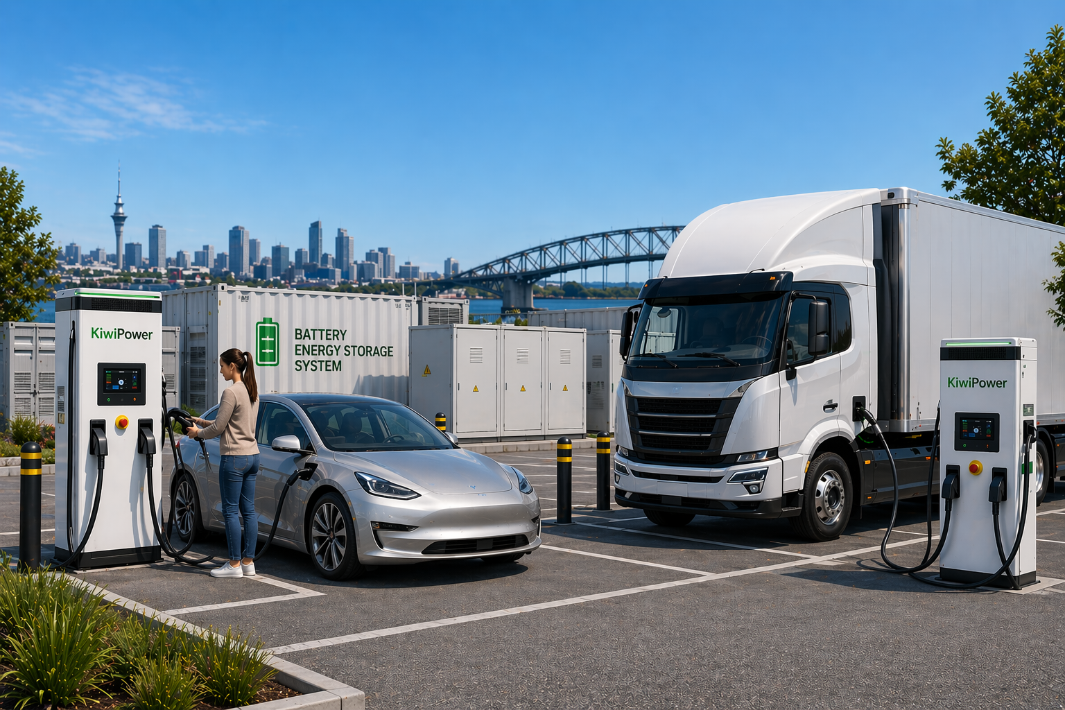 BESS and DC fast charging system